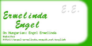 ermelinda engel business card